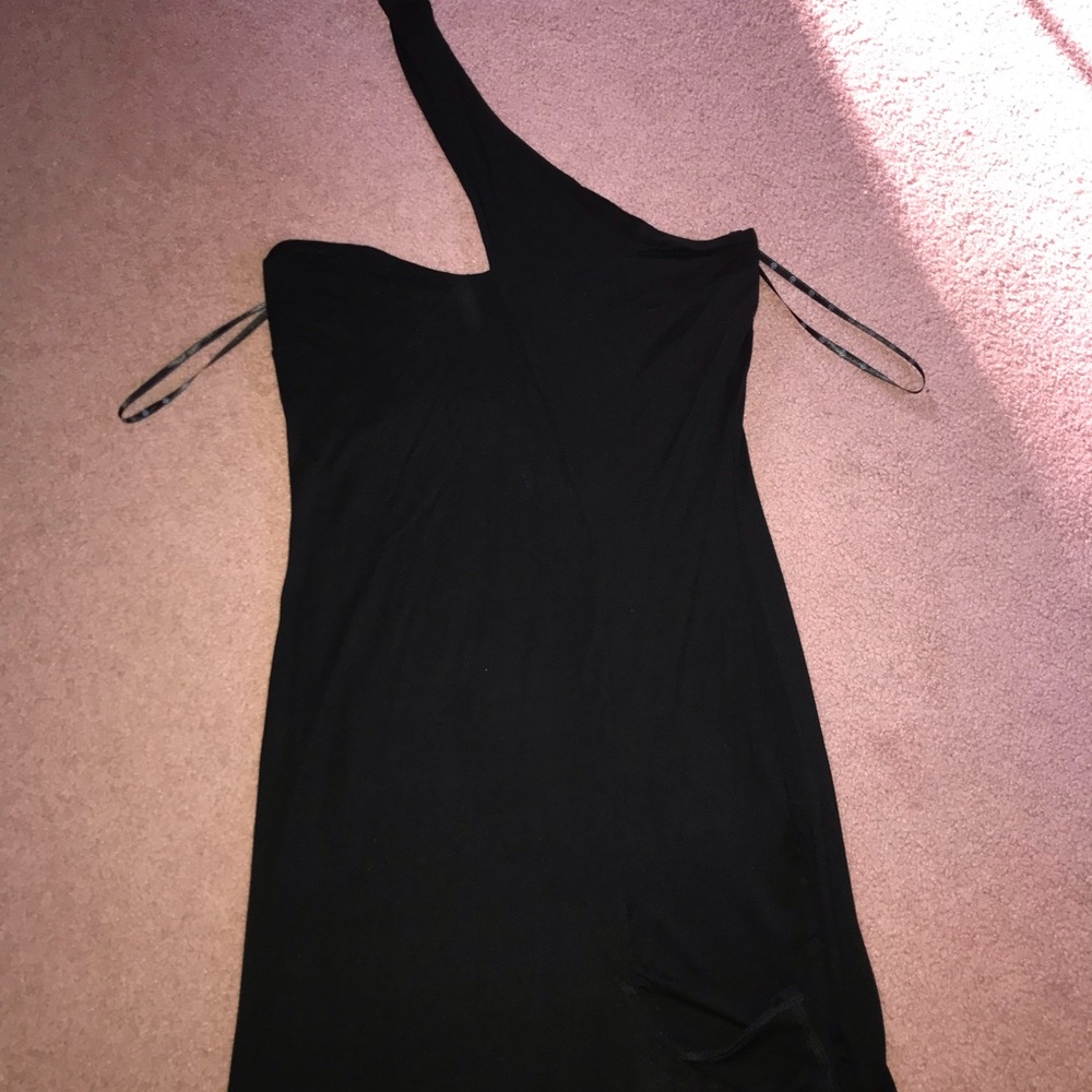 Black mini dress